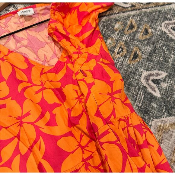 J. Crew Tiered Midi Puff Sleeve Dress - Picture 7 of 11